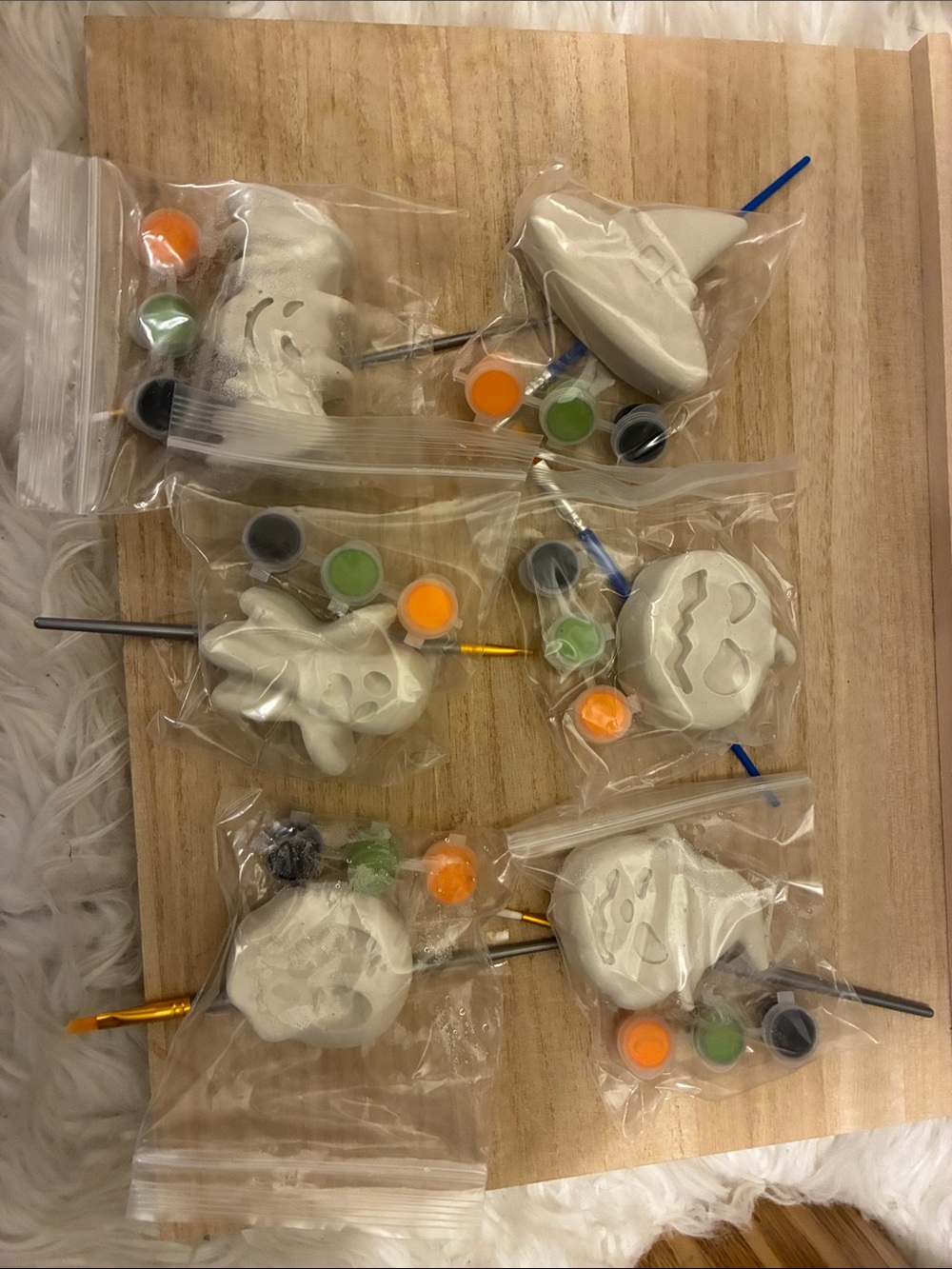 DIY Paint Your Own Ceramics Figures Set of 6 Halloween Kids Painting Kit